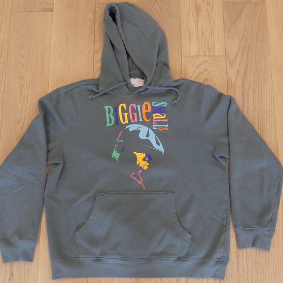 Biggie Smalls The Notorious BIG Green Medium/Large Hoodie - Picture 1 of 3